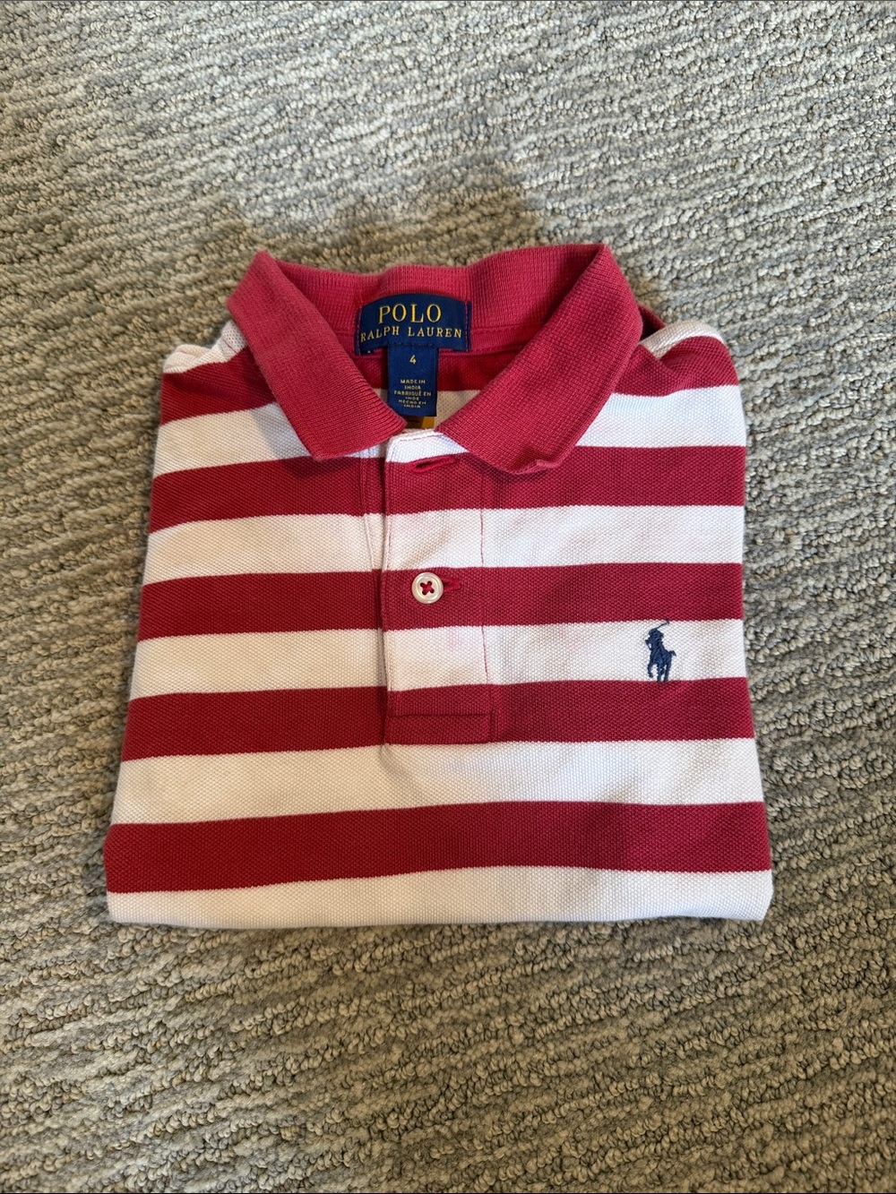 Striped Polo | Size 4